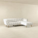 Addison - Right Sectional Sofa - Cream
