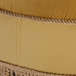 Yolanda - Round Upholstered Accent Ottoman - Gold Yellow / Gold