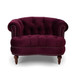 La Rosa - Victorian Tufted Upholstered Accent Chair - Burgundy
