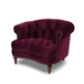 La Rosa - Victorian Tufted Upholstered Accent Chair - Burgundy