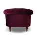 La Rosa - Victorian Tufted Upholstered Accent Chair - Burgundy