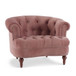 La Rosa - Victorian Tufted Upholstered Accent Chair - Ash Rose Pink