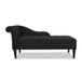 Harrison - Tufted Roll Arm Chaise Lounge - Jet Black