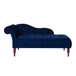 Samuel - Tufted Roll Arm Chaise Lounge - Navy Blue
