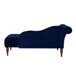 Samuel - Tufted Roll Arm Chaise Lounge - Navy Blue
