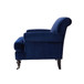 Alana Lawson - Accent Arm Chair Metal Casters - Navy Blue