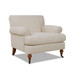 Alana Lawson - Accent Arm Chair Metal Casters - Sky Neutral Beige