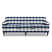 Alana Lawson - Three Cushion Tightback Sofa - Blue Lattice