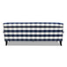 Alana Lawson - Three Cushion Tightback Sofa - Blue Lattice