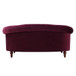 La Rosa - Victorian Chesterfield Loveseat - Burgundy