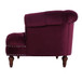 La Rosa - Victorian Chesterfield Loveseat - Burgundy