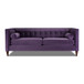 Jack - Modern Tuxedo Tufted Sofa - Purple