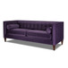 Jack - Modern Tuxedo Tufted Sofa - Purple