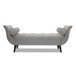Alma - Tufted Flared Arm Entryway Bench - Opal Gray
