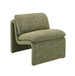 Jaeda - Innovative Elegance Accent Chair In Curved Shape - Green