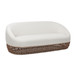 Willow - Upholstered Woven Patio Deep Seating Sofa, Wicker Frame - Wheat Beige / Golden Brown
