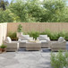 Wicker Sectional Seating Group With Cushions - Gray Mix