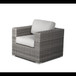 6 Seater Patio Wicker Sofa Set With Coffee Table - Gray Mix