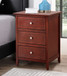 Transitional Nightstand For Bedrooms - Cherry