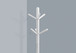 Free Standing Coat Rack 9 Hooks For Entryway - White