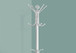 Free Standing Coat Rack 12 Hooks For Entryway - White