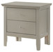 Primo - Nightstand - Silver Champagne