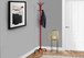 Free Standing Coat Rack 12 Hooks For Entryway - Red