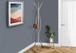 Free Standing Coat Rack 3 Hooks For Entryway - Silver