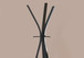 Free Standing Coat Rack 3 Hooks For Entryway - Espresso