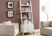 Etagere Bookcase Ladder 4 Tier - White