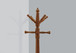 Free Standing Coat Rack 11 Hooks For Entryway - Oak
