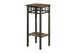 Accent Table Plant Stand Square Marble Look - Espresso
