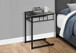 C-Shaped Accent Table For Living Room - Gray