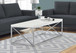 Glossy Coffee Table Rectangular For Living Room - White