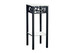 Accent Table Plant Stand Square For Living Room Tempered Glass - Black