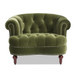 La Rosa - Victorian Tufted Upholstered Accent Chair - Olive Green