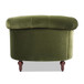 La Rosa - Victorian Tufted Upholstered Accent Chair - Olive Green