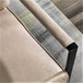 Classic Mid Century Modern Accent Chair With Durable Square Metal Frame, Armchair - Light Camel