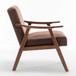 Accent Chair, Classic Mid Century Modern For Extra Seating - Brown