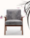 Accent Chair, Classic, Mid Century Modern For Extra Seating - Gray