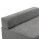 Loveseat Frame For Oversized Modular U Shaped Sectional Floor Couch Convertible Compressed Couch, Spacious Foam Filled Sofa - Gray