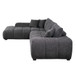 Chosen - Sectional Sofa With Toss Pillows And 1 Chaise - Gray