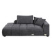 Chosen - Sectional Sofa With Toss Pillows And 1 Chaise - Gray