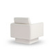 360° Modern Swivel Accent Chair Round Armchair, Thick Padded Single Lounge Sofa Upholstered Comfy - Cream