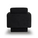 360° Modern Swivel Accent Chair Round Armchair, Thick Padded Single Lounge Sofa Upholstered Comfy - Black