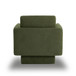 360° Modern Swivel Accent Chairs Round Armchair, Thick Padded Lounge Sofa Upholstered Comfy (Set of 2) - Green