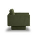 360° Modern Swivel Accent Chair Round Armchair, Thick Padded Single Lounge Sofa Upholstered Comfy - Green