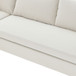 Modular Sectional Bed Couch Set With Pillows Free Combination, Minimalist Style Oversized 6 Seat Convertible Sofa - Cream