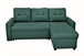 Convertible L Shaped Sectional Sleeper Sofa Bed, Saving Pull Out Couch - Teal
