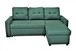 Convertible L Shaped Sectional Sleeper Sofa Bed, Saving Pull Out Couch - Teal